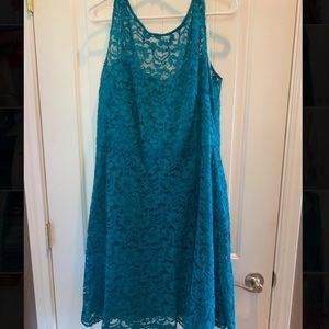 David’s Bridal lace dress.